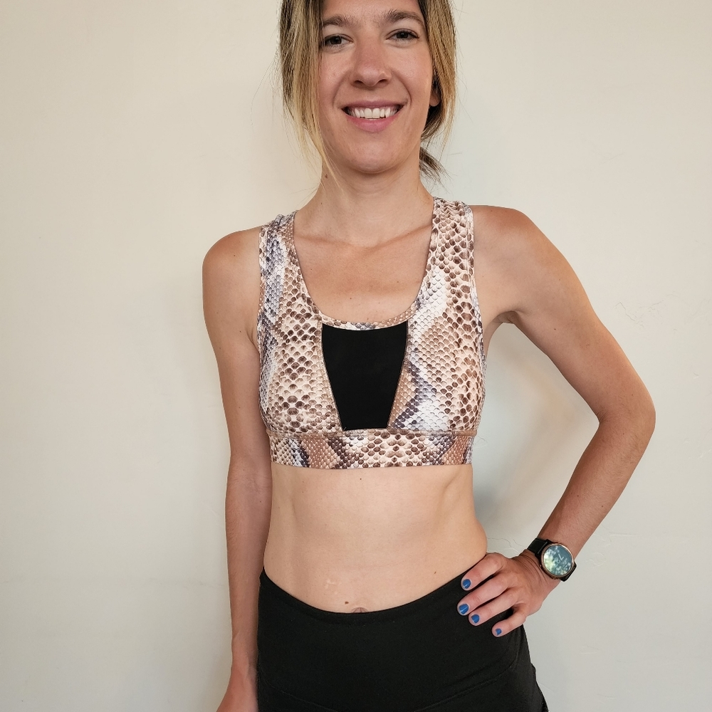 Noli Snakeskin Sports Bra